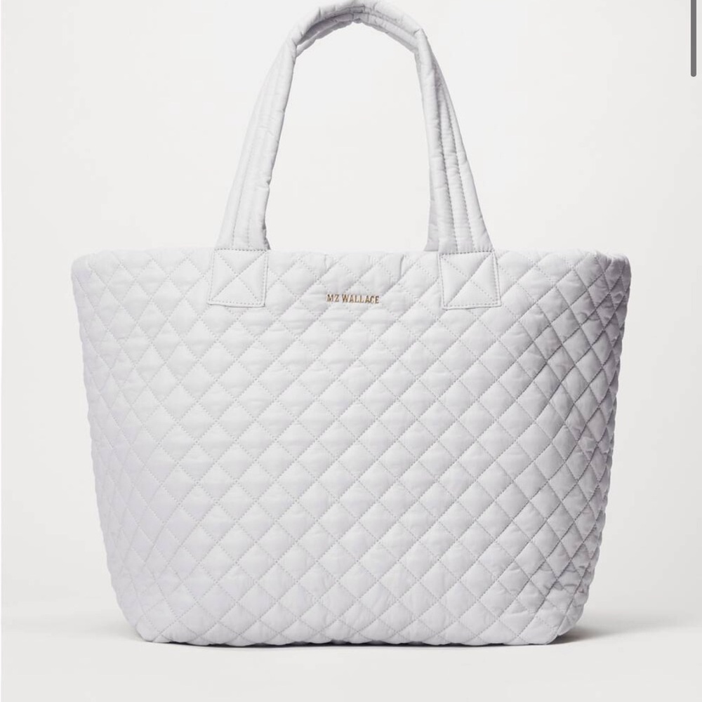 MZ Wallace Quilted Tote Bag - Light Gray